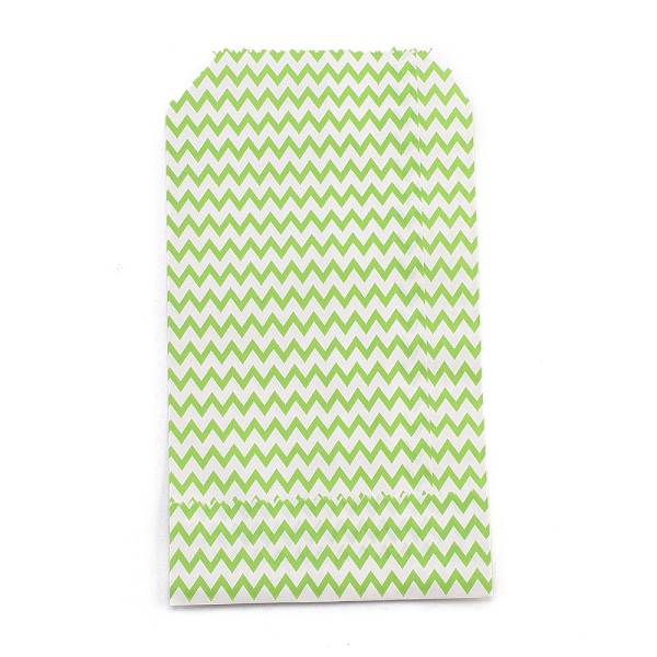 

PandaHall White Kraft Paper Bags, No Handles, Storage Bags, Wave Pattern, Wedding Party Birthday Gift Bag, Pale Green, 15x8.3x0.02cm Paper...