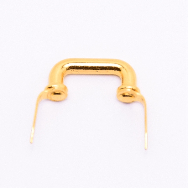 

PandaHall Iron Handle, Jewelry Box Accessories, Golden, 21x23.5x5mm, Findings: 9x20x5mm, Pin: 2.5x0.5mm Iron