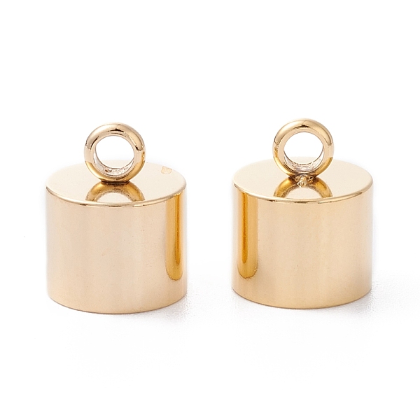 

PandaHall 201 Stainless Steel Cord Ends, End Caps, Column, Real 24K Gold Plated, 12.3x10mm, Hole: 2.5mm, Inner Diameter: 9mm 201 Stainless...