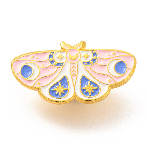 

PandaHall Alloy Enamel Brooches, Enamel Pin, with Butterfly Clutches, Butterfly, Golden, Pink, 15x27.5x9.5mm Alloy+Enamel Pink