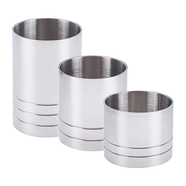 

PandaHall Unicraftale 201 Stainless Steel Jigger, Cocktail Tools, Stainless Steel Color, 38x31~56mm, Inner Size: 36mm, Capacity: 25~60ml...