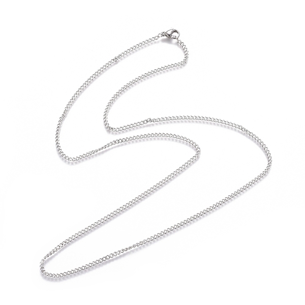 Unisex 304 Stainless Steel Curb Chain/Twisted Chain Necklaces