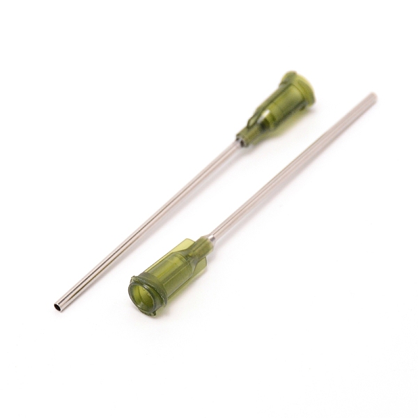 

PandaHall Plastic Fluid Precision Blunt Needle Dispense Tips, with 304 Stainless Steel Pin, Olive Drab, 6.75x0.77cm, Inner Diameter: 0.42cm...