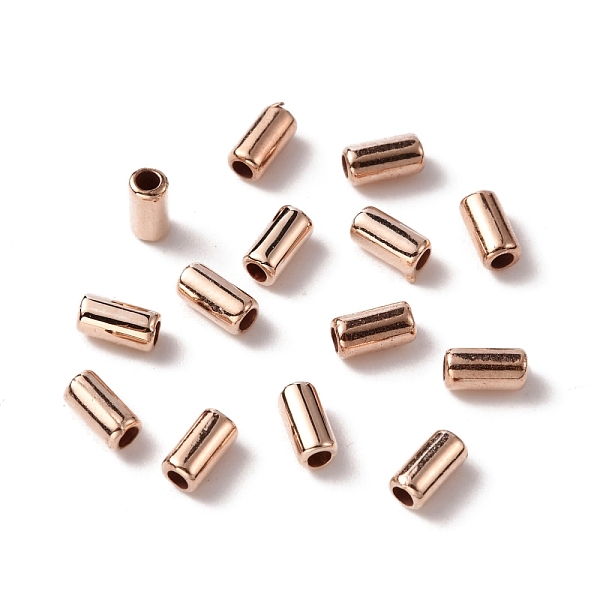 

PandaHall ABS Plastic Beads, for Bracelet Necklace, Clothes Accessories, Column, Rose Gold Plated, 6x3mm, Hole: 1.6mm, 1000pcs/bag ABS...