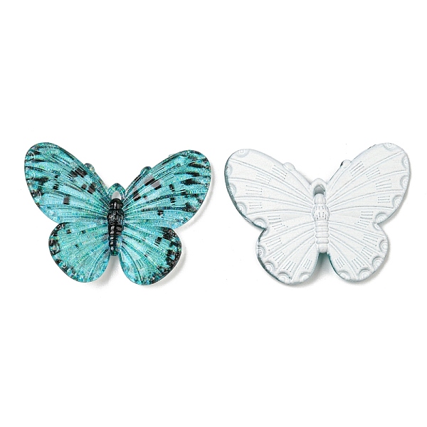 

PandaHall Opaque Acrylic Pendants, Butterfly, Pale Turquoise, 30x4.5x41mm, Hole: 1.5mm Acrylic Butterfly