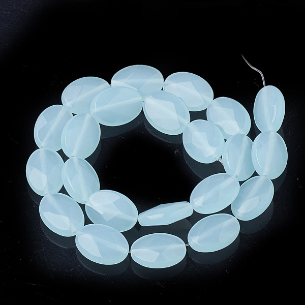 Synthetische Aquamarin Perlen Stränge