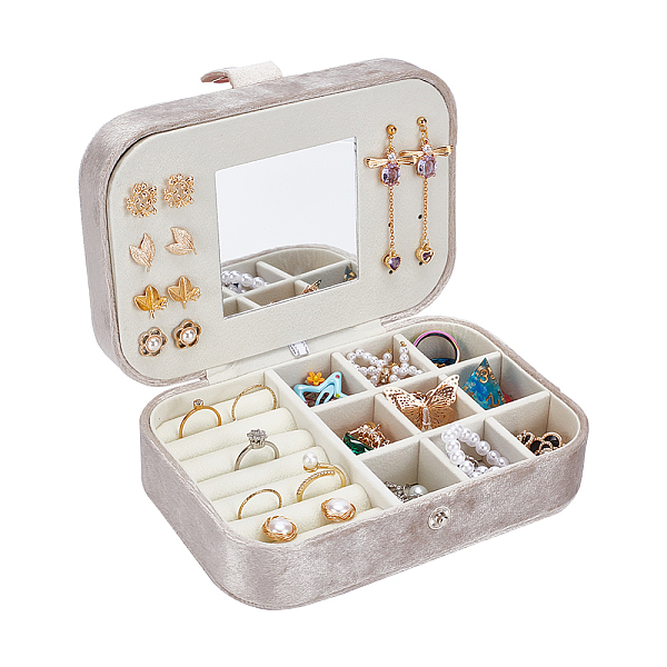 Rectangle Velvet Jewelry Set Box