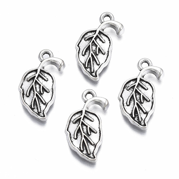 

PandaHall Tibetan Style Alloy Pendant Settings for Enamel, Cadmium Free & Lead Free, Leaf, Antique Silver, 20x10x2mm, Hole: 1.5mm, about...