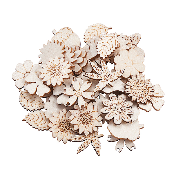 100Pcs Unfinished W… - image