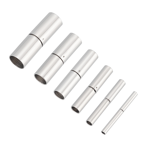 

PandaHall UNICRAFTALE 6 Sets 6 Sizes Bayonet Clasps 304 Stainless Steel Cord End Caps 1.3~6mm Hole Leather Rope Clasps Jewelry Clasps...