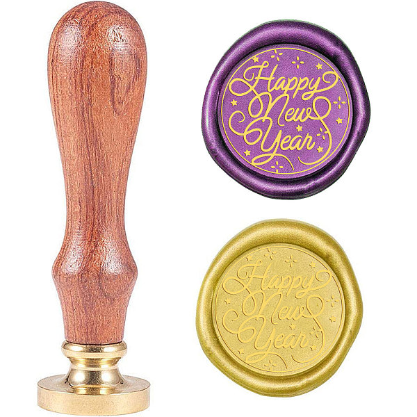 

PandaHall Wax Seal Stamp Set, Sealing Wax Stamp Solid Brass Head, Wood Handle Retro Brass Stamp Kit Removable, for Envelopes Invitations...