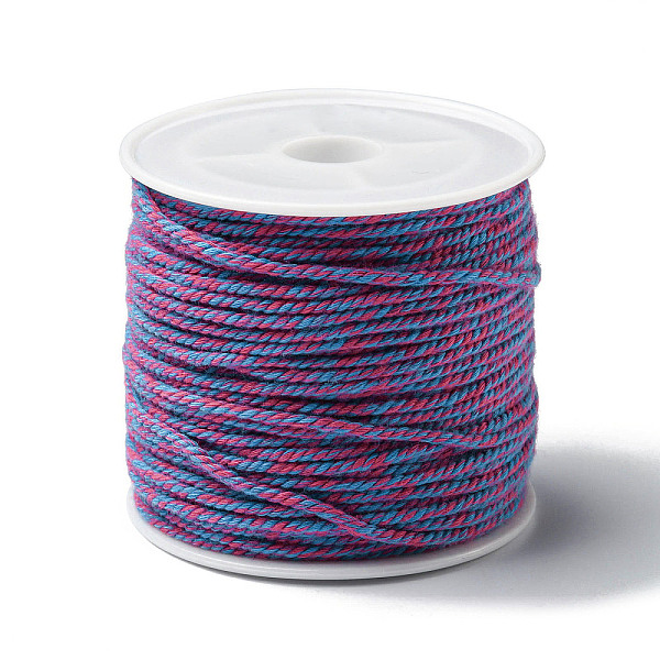 

PandaHall Cotton Braid Thread, with Spool, Round, Medium Orchid, 1.2mm, about 21.87 Yards(20m)/Roll Cotton