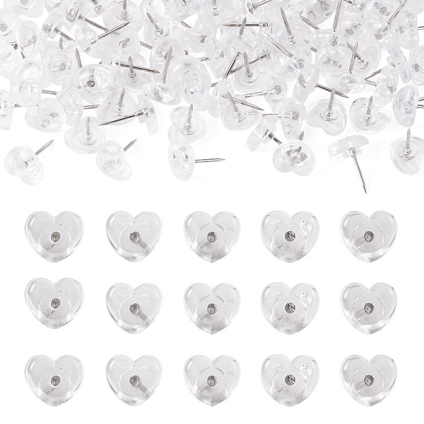 ハートのプラスチック製画鋲