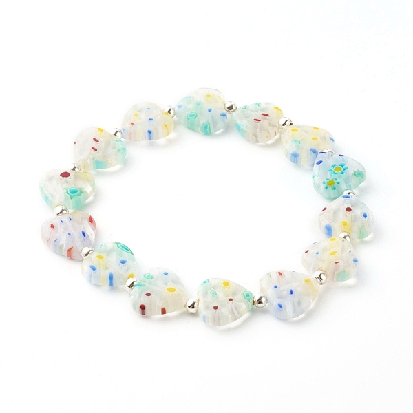 Handmade Millefiori Lampwork Stretch Bracelets
