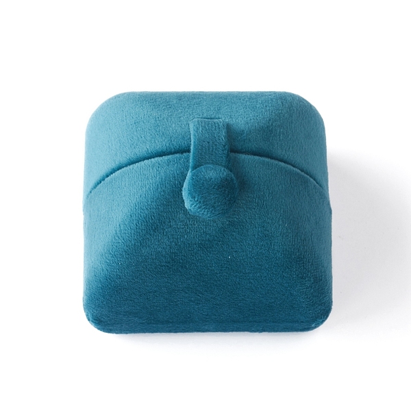 

PandaHall Velvet Rings Boxes, Square, Storage Display Jewelry, for Wedding Ceremony, Anniversary's Day, Dark Turquoise, 6.4x6.9x6cm Velvet..., Cyan