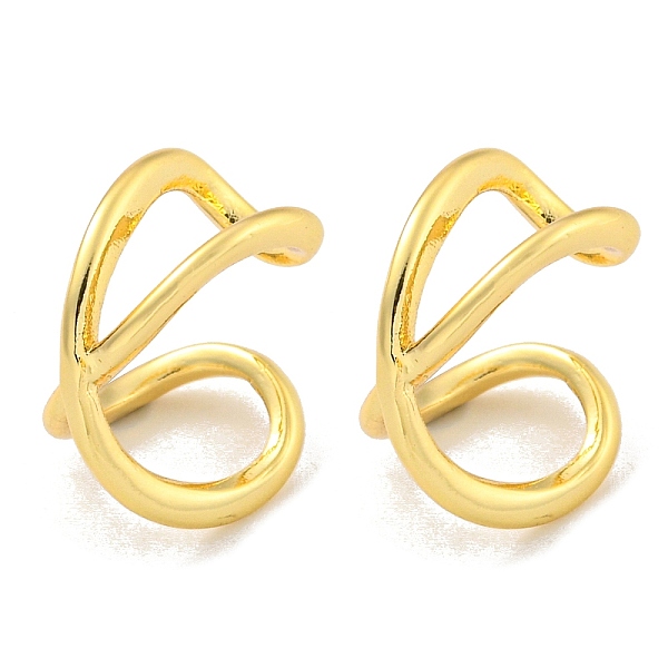 

PandaHall Rack Plating Brass Cuff Earrings for Women, Cadmium Free & Lead Free, Long-Lasting Plated, Real 18K Gold Plated, 13mm Brass