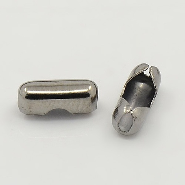 

PandaHall Iron Ball Chain Connectors, Gunmetal, 10mm long, 4mm wide, 4mm thick, hole: 2.5mm, Fit for 3.2mm ball chain Iron