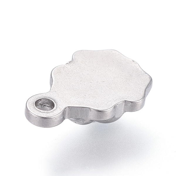 

PandaHall 304 Stainless Steel Charms, Stainless Steel Color, 14x10x4mm, Hole: 1.8mm 304 Stainless Steel Others