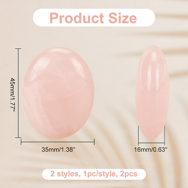 

PandaHall ARRICRAFT 2Pcs 2 Styles Natural Quartz Crystal and Rose Quartz GuaSha Stone, Gua Sha Scraping Massage Tool, for SPA Relaxing...