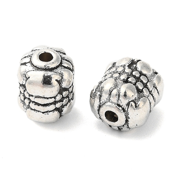 

PandaHall Tibetan Style Alloy Beads, Cadmium Free & Lead Free, Oval, Antique Silver, 8x6.5mm, Hole: 1mm Alloy Barrel