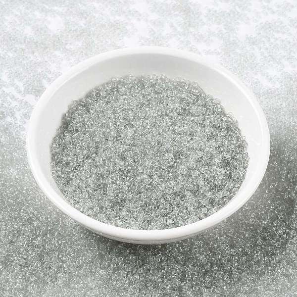 

PandaHall MIYUKI Round Rocailles Beads, Japanese Seed Beads, 15/0, (RR2412) Transparent Taupe, 15/0, 1.5mm, Hole: 0.7mm, about..., Gray