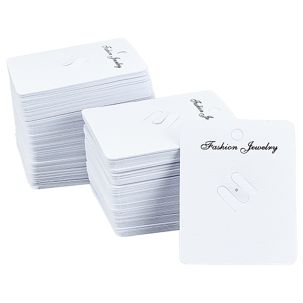 

PandaHall Paper Brooch Display Cards, with PVC Back, for Hanging Brooch Display, White, 7.2x5.7x0.04cm, 100pcs/bag Plastic Rectangle White