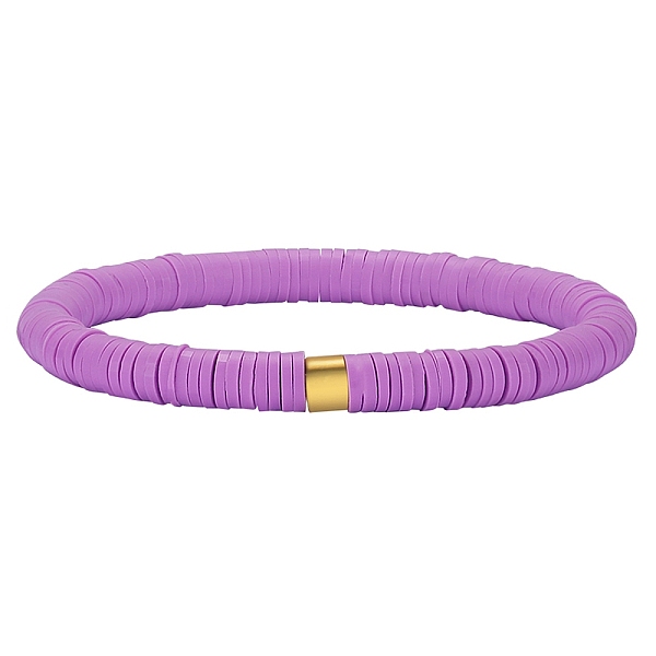

PandaHall Polymer Clay Heishi Surfer Stretch Bracelet with 304 Stainless Steel Beaded, Preppy Bracelet, Plum, Inner Diameter: 2 inch(5.2cm)..., Purple
