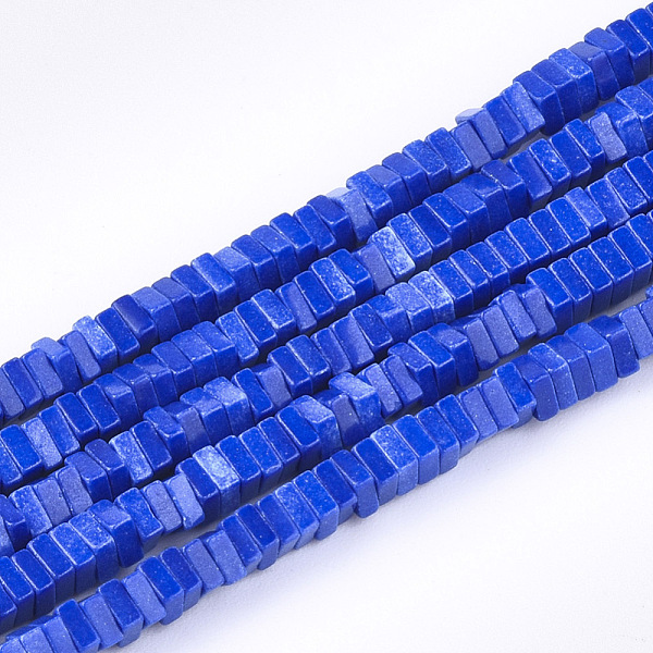 

PandaHall Natural Agate Beads Strands, Dyed, Square Heishi Beads, Thin Slice Beads, Blue, 2~2.5x2~2.5x1mm, Hole: 1mm, about...