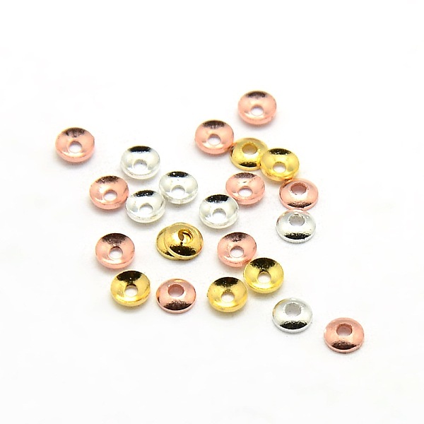 

PandaHall Brass Tiny Bead Cones, Mixed Color, 3x0.8mm, Hole: 1mm, about 330pcs/5g Brass