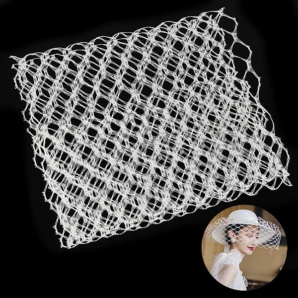 

PandaHall Polyester Mesh Tulle Fabric, for DIY Bride's Headdress and Veil, Old Lace, 22~23x0.04cm Polyester