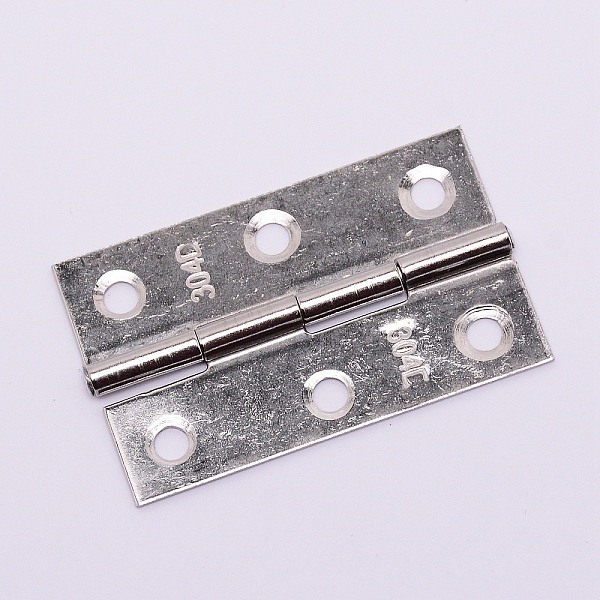 

PandaHall Stainless Steel Hinge, with Screws, Jewelry Box Accessories, Stainless Steel Color, 55x34x7mm, Hole: 4mm, Screws: 14x5mm, Pin: 3mm...