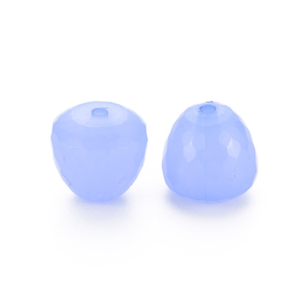 

PandaHall Transparent Acrylic Beads, Dyed, Faceted, Teardrop, Medium Slate Blue, 15x14.5mm, Hole: 2mm, about 243pcs/500g Acrylic Teardrop