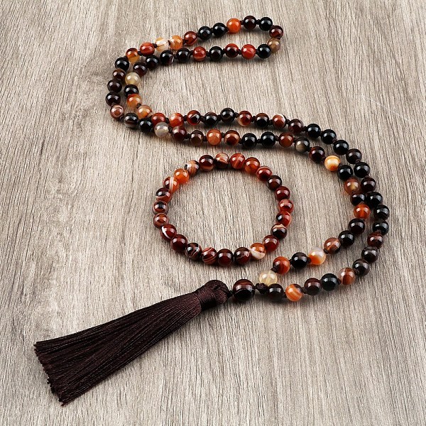 Natural Agate Round… - image