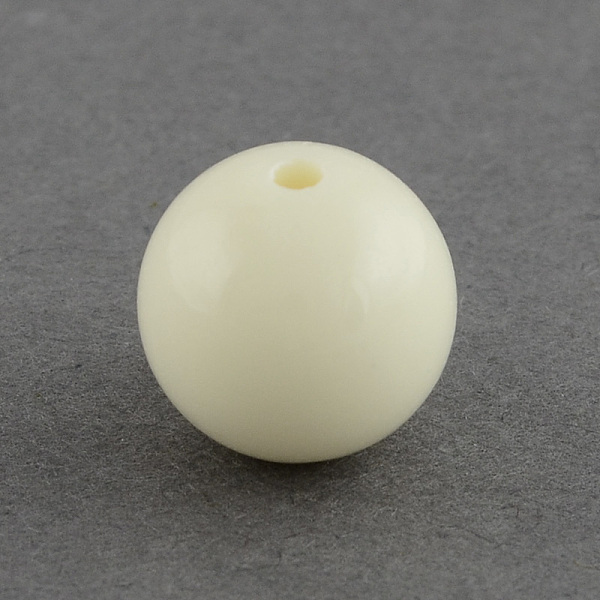 

PandaHall Solid Chunky Bubblegum Acrylic Ball Beads, Round, Light Yellow, 6mm, Hole: 1.5mm, about 4700pcs/500g Acrylic Round Yellow