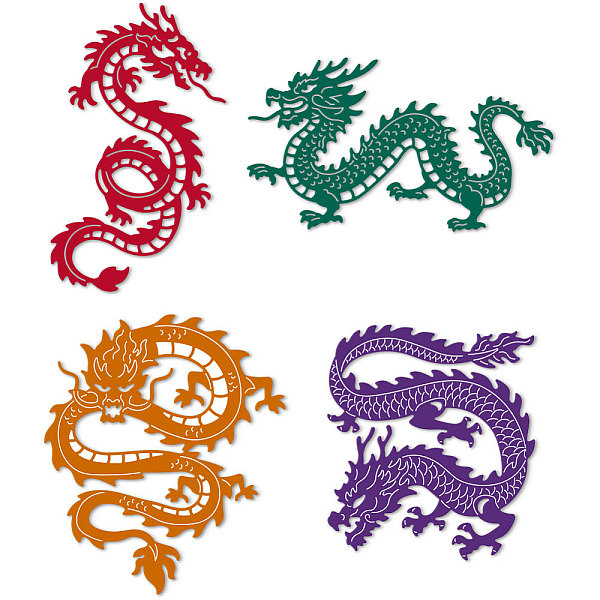 

PandaHall Carbon Steel Cutting Dies Stencils, for DIY Scrapbooking, Photo Album, Decorative Embossing Paper Card, Dragon...