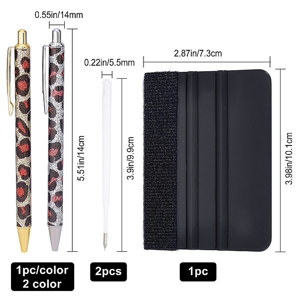 

PandaHall Gorgecraft Plastic Creative Teardrop Pattern Ball Pens, Air Release Tool Portable Pen, Rectangle Velvet Scraper, Black, 140x14x9mm...