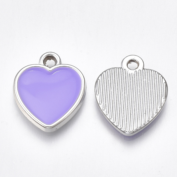 

PandaHall UV Plating Acrylic Pendants, with Enamel, Heart, Mixed Color, Platinum, 20x17x2.5mm, Hole: 2mm Acrylic Heart Multicolor