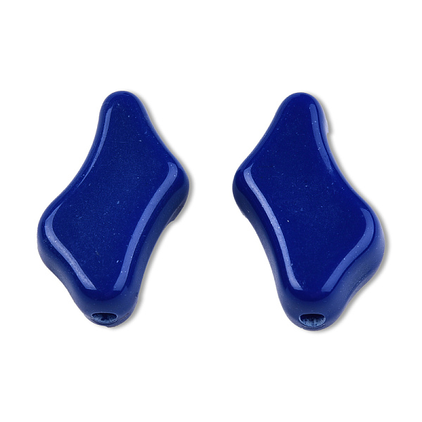 

PandaHall Opaque Acrylic Beads, Nuggets, Dark Blue, 21x13x7mm, Hole: 1.6~1.8mm, about 450pcs/500g Acrylic Nuggets
