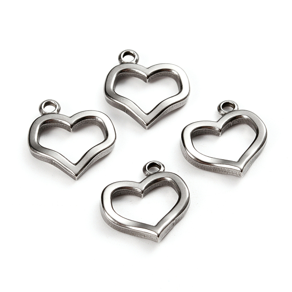 

PandaHall 304 Stainless Steel Toggle Clasps Parts, Heart, Stainless Steel Color, 20x18x3mm, Hole: 2mm 304 Stainless Steel Heart
