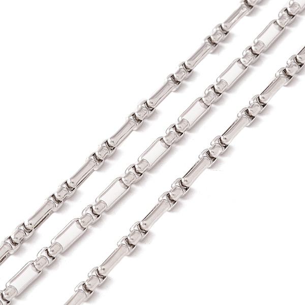 

PandaHall 304 Stainless Steel Chains, Unwelded, with Spool, Stainless Steel Color, 6x3x1.5mm, about 32.81 Feet(10m)/Roll 304 Stainless Steel