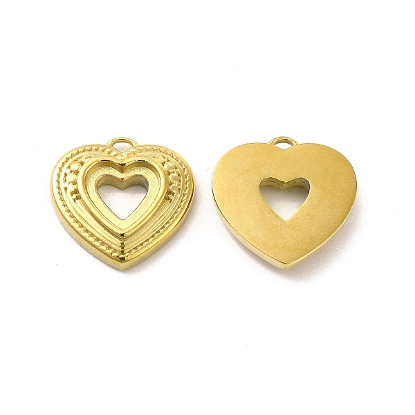 

PandaHall Ion Plating(IP) 304 Stainless Steel Pendant Cabochons Settings, Heart, Real 14K Gold Plated, Tray: 7.5x7mm, 15x15x3.2mm, Hole...
