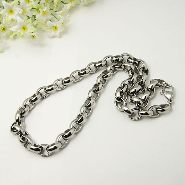 

PandaHall 304 Stainless Steel Necklaces, with Lobster Claw Clasps, Stainless Steel Color, 20.08 inch(51cm) 304 Stainless Steel
