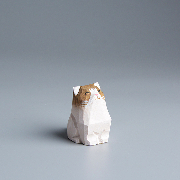 

PandaHall Sitting Cat Figurines, Miniature Ornaments, Wood Display Decorations, for Home Decoration, White, 40x30x25mm Wood Cat Shape White
