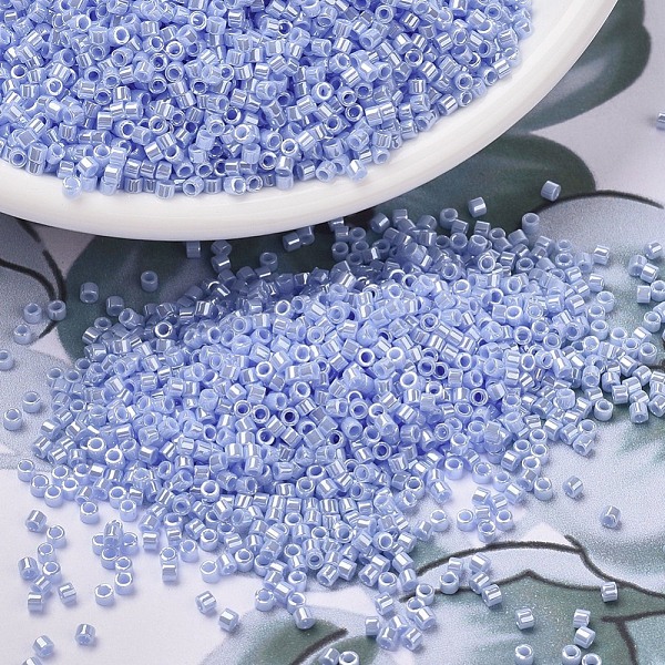 

PandaHall MIYUKI Delica Beads, Cylinder, Japanese Seed Beads, 11/0, (DB1568) Opaque Agate Blue Luster, 1.3x1.6mm, Hole: 0.8mm, about...
