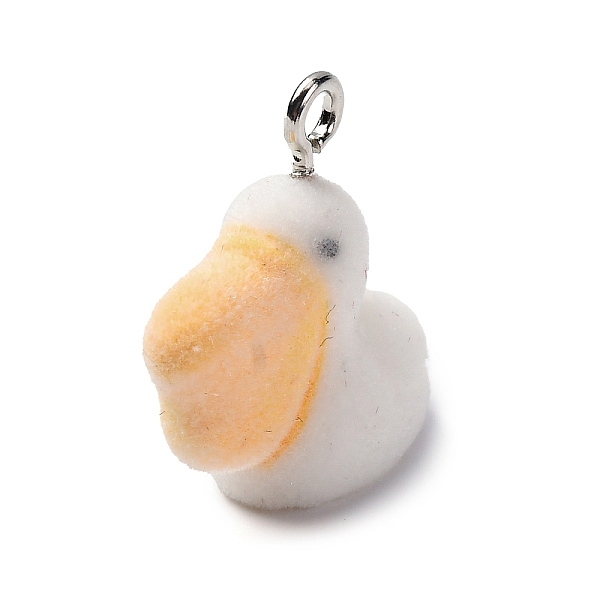 Flocky Resin Pendan… - image
