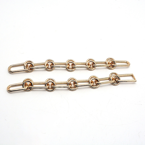 

PandaHall Zinc Alloy Link Purse Bag Handle, for Bag Accessories, Golden, 22cm Alloy