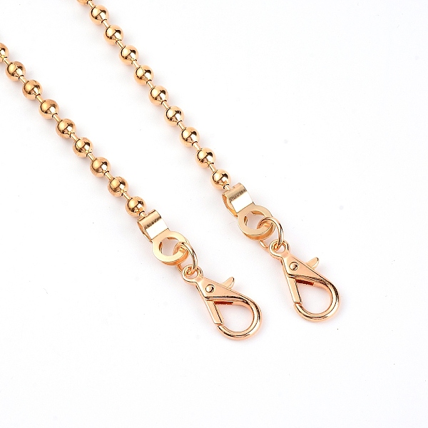 

PandaHall Iron Ball Chain Bag Strap, with Lobster Clasps, Bag Replacement Accessoreis, Golden, 50x0.6cm Iron