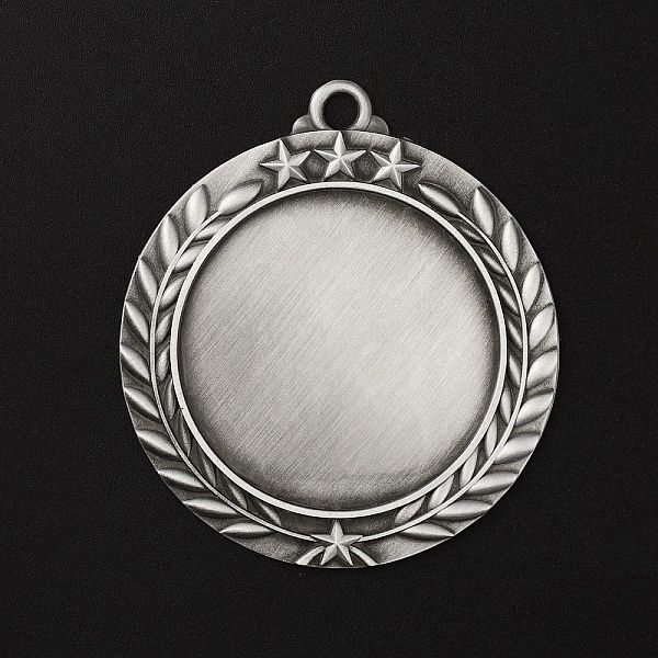 

PandaHall Alloy Pendant Cabochons Settings, Blank Medal Award Trophy Insert Holder, Silver, Tray: 43.5mm, 66.5x60x2.5mm, Hole: 4.5mm Alloy...