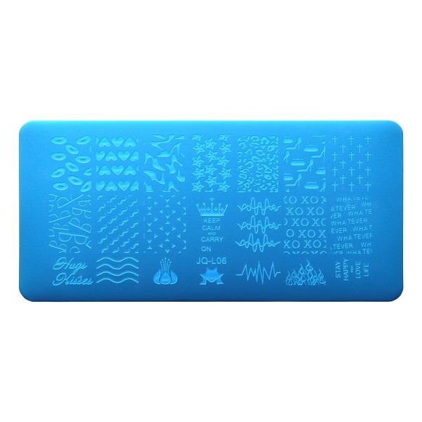 Stainless Steel Nail Art Templates Stamping Plate Set