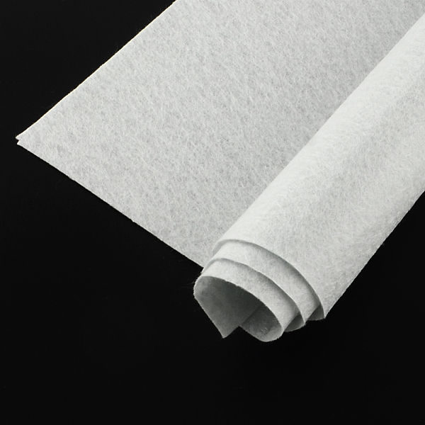 

PandaHall Non Woven Fabric Embroidery Needle Felt for DIY Crafts, Square, WhiteSmoke, 298~300x298~300x1mm Cloth White